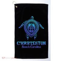 Charleston South Carolina Beach Charleston Sc Sea Turtle Golf Towel thumb 0