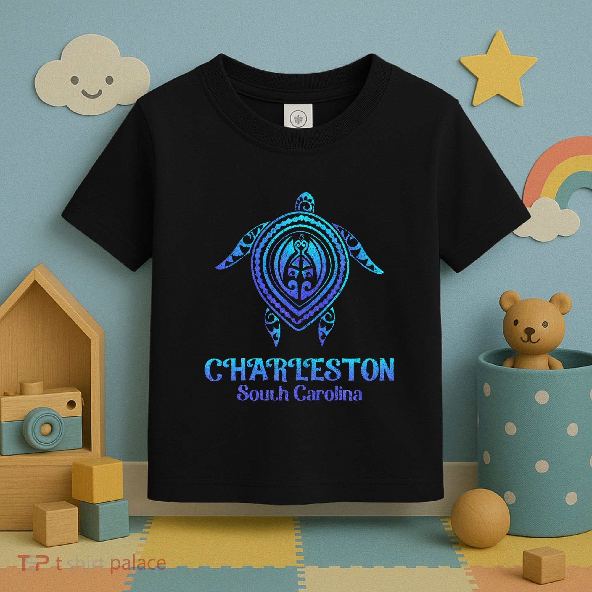 Charleston South Carolina Beach Charleston Sc Sea Turtle Toddler T-Shirt