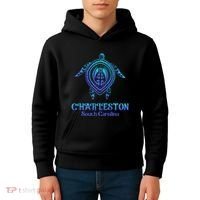 Charleston South Carolina Beach Charleston Sc Sea Turtle Kids Hoodie thumb 4