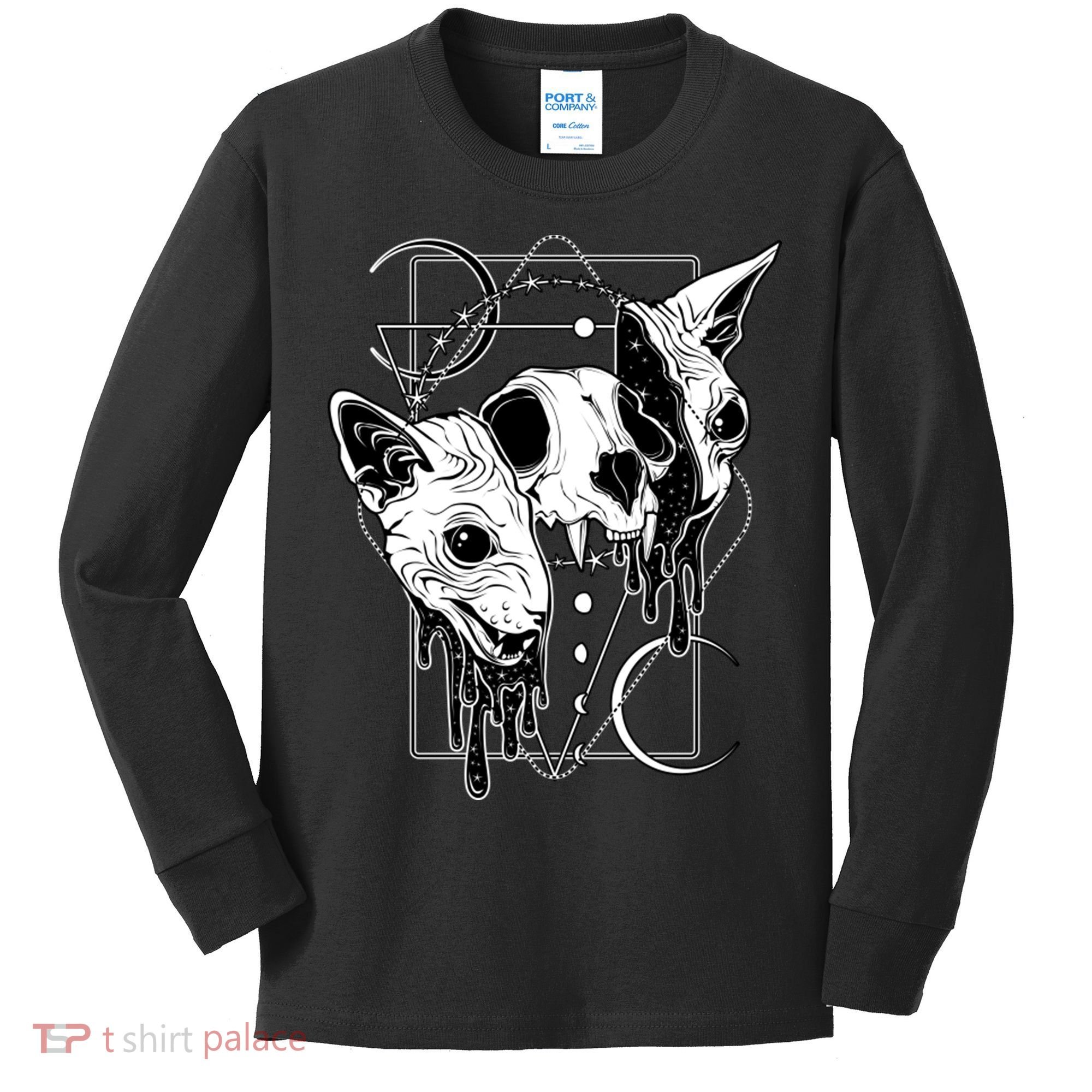 Cosmic Sphynx Kids Long Sleeve Shirt