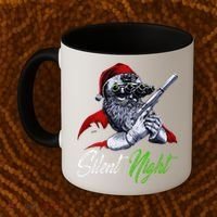 Christmas Santa Claus Guns Silent Night Santa Coffee Mug thumb 2