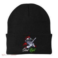 Christmas Santa Claus Guns Silent Night Santa Beanie thumb 0