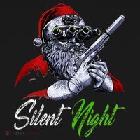 Christmas Santa Claus Guns Silent Night Santa Women's Hoodie thumb 2