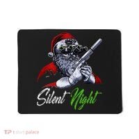 Christmas Santa Claus Guns Silent Night Santa Mousepad thumb 0