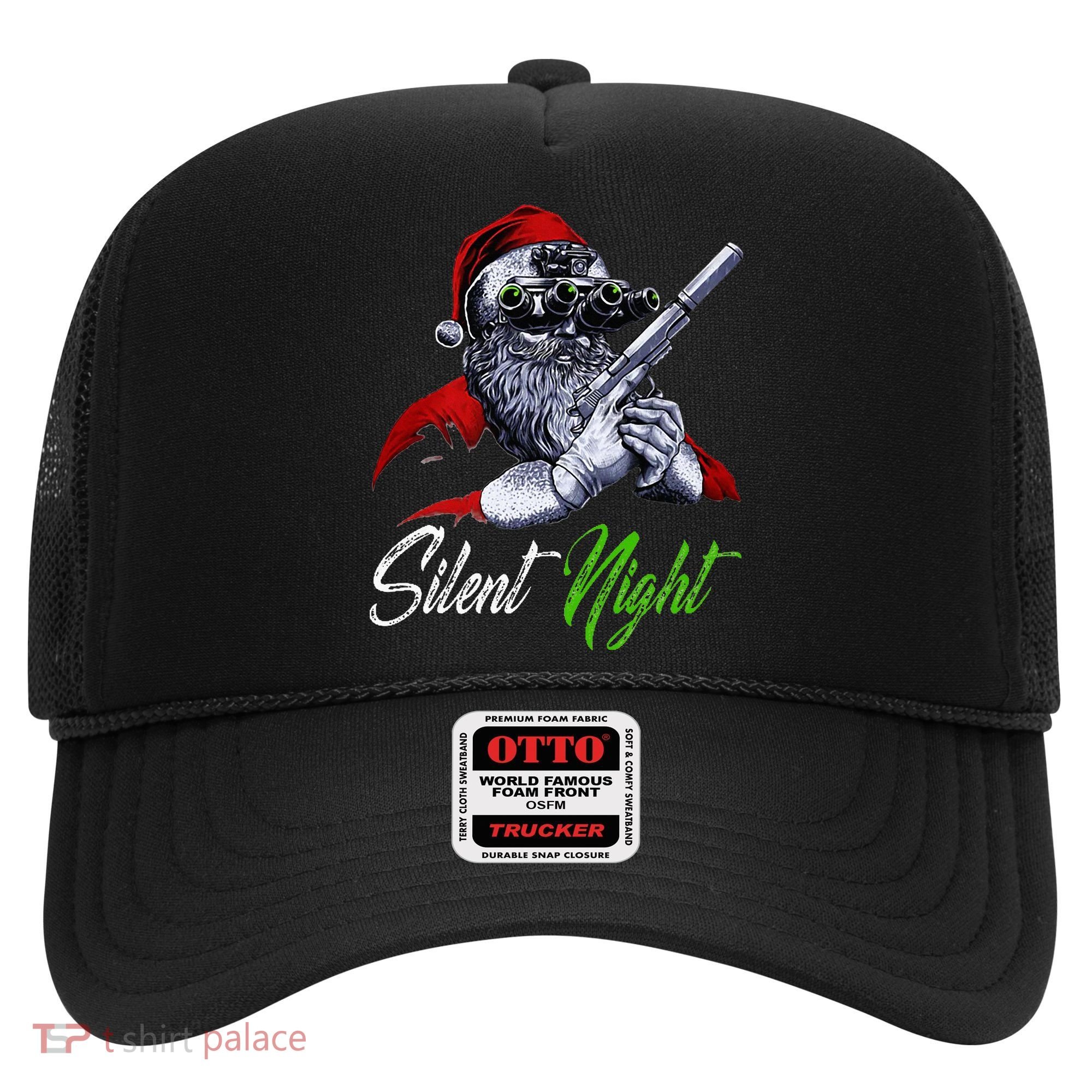 Christmas Santa Claus Guns Silent Night Santa Hat