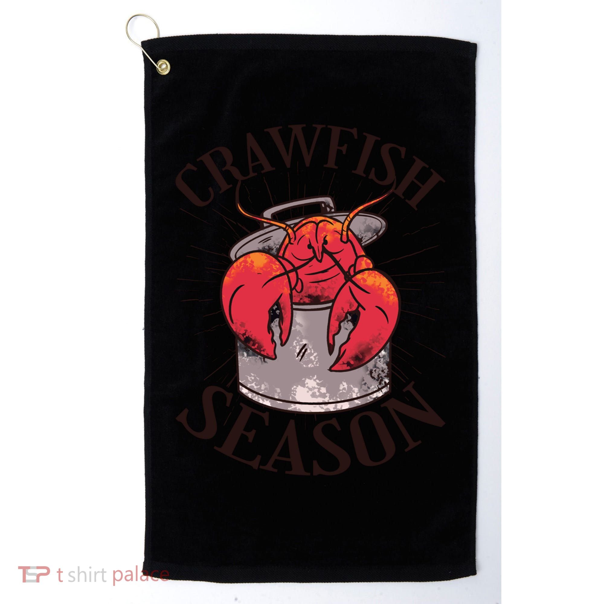 Crawfish Season Crawfish Boil Crew Cajun Lover Gift Golf Towel