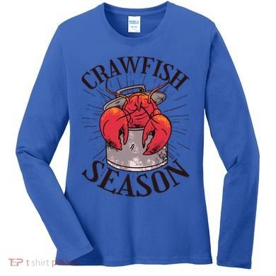 Crawfish Season Crawfish Boil Crew Cajun Lover Gift Women's Long Sleeve Shirt