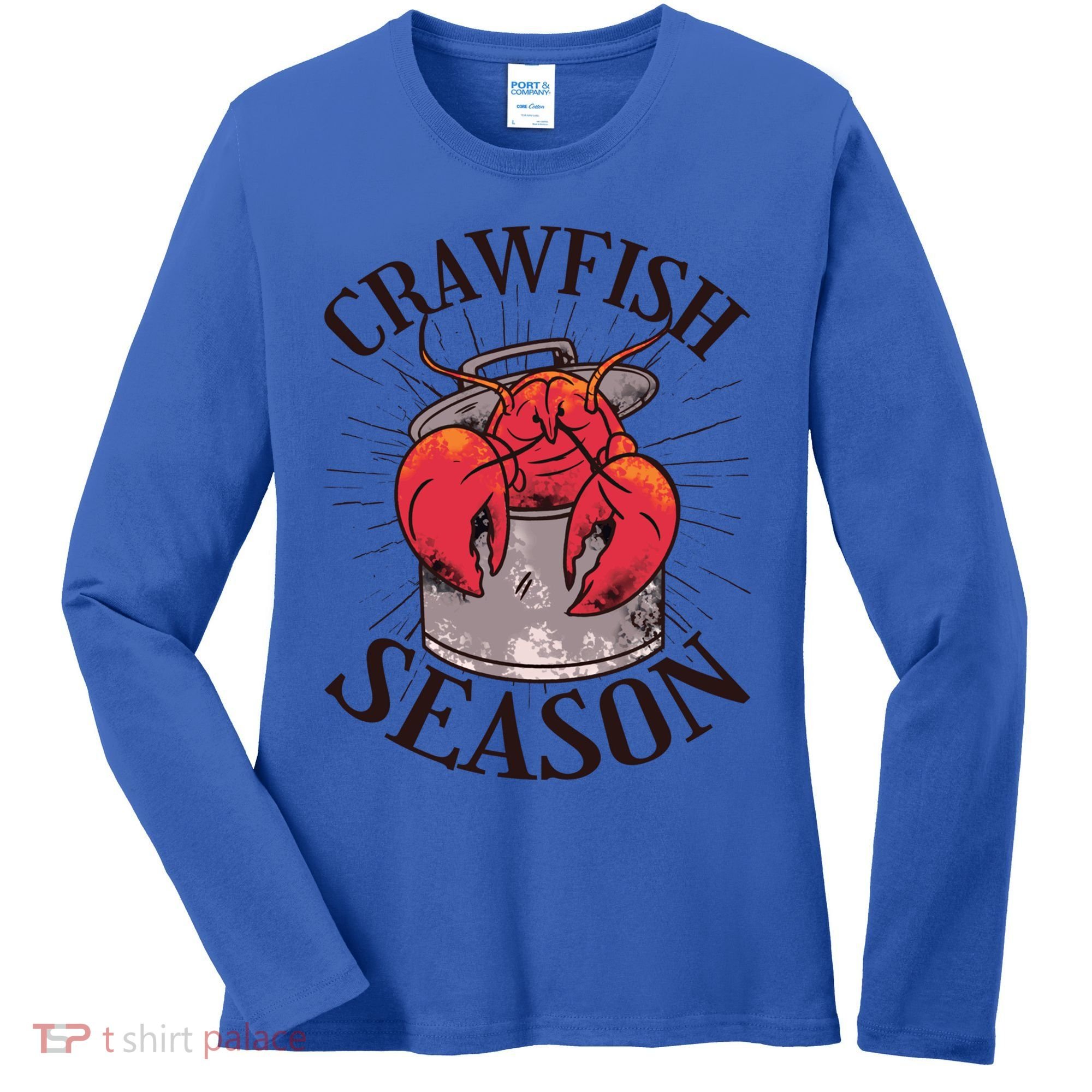 Crawfish Season Crawfish Boil Crew Cajun Lover Gift Women's Long Sleeve Shirt