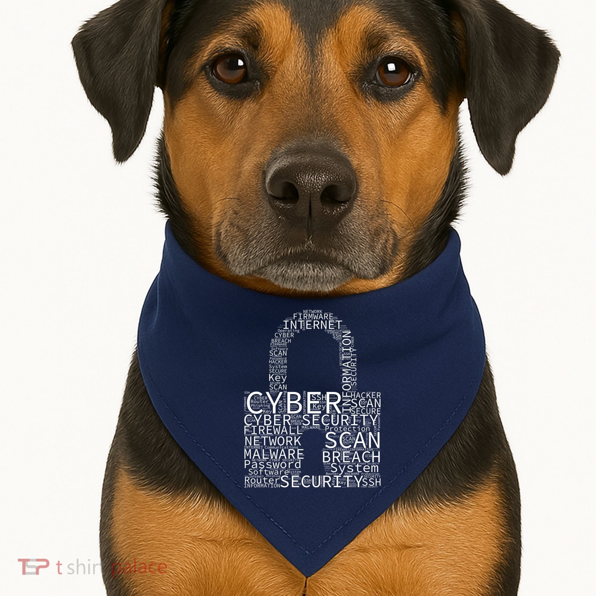 Cyber Security USA-Made Doggie Bandana