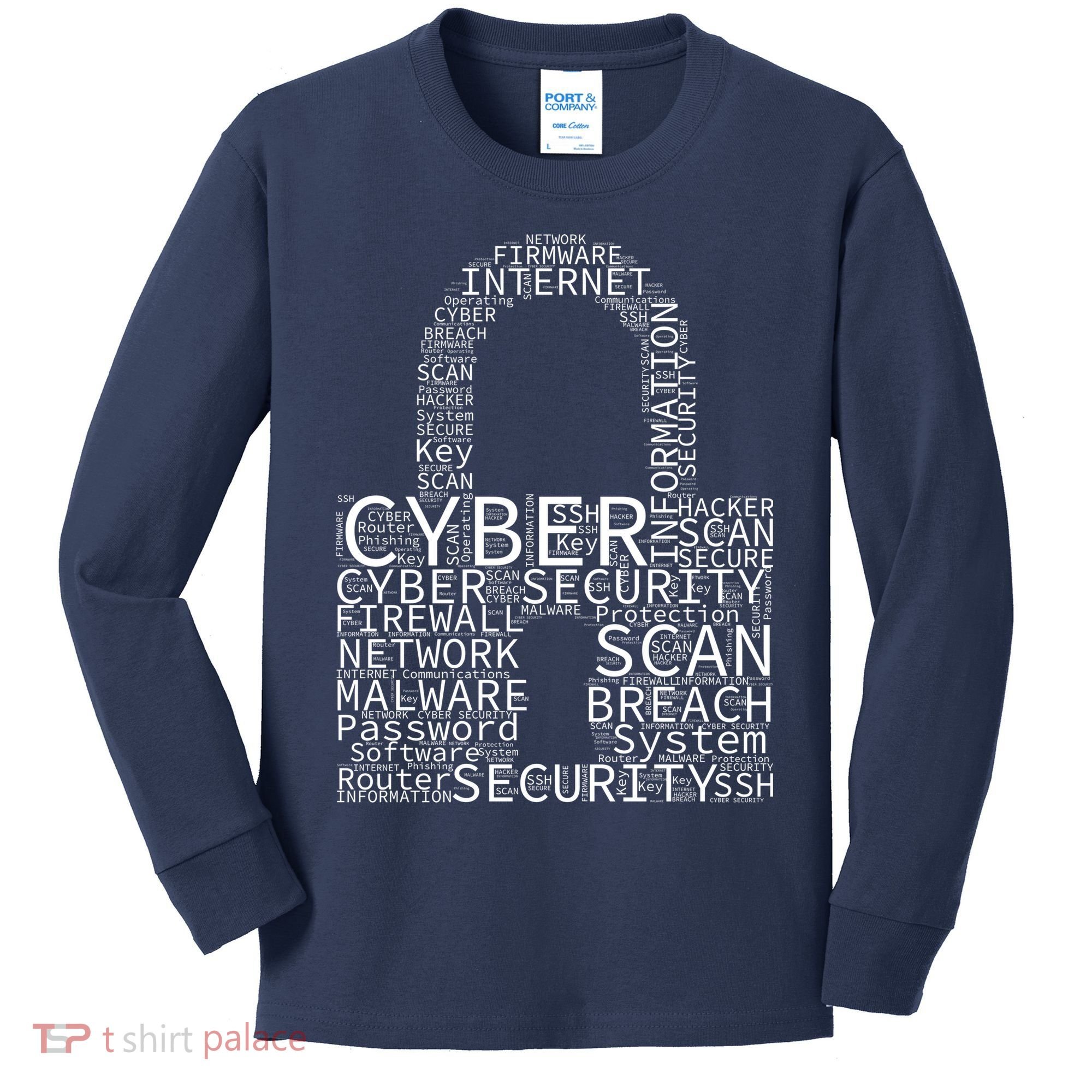 Cyber Security Kids Long Sleeve Shirt