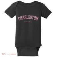 Charleston South Carolina Sc Varsity Style Charleston Baby Bodysuit thumb 0
