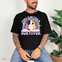 Chlamydia Survivor Cat Meme Funny Comfort Colors T-Shirt thumb 3