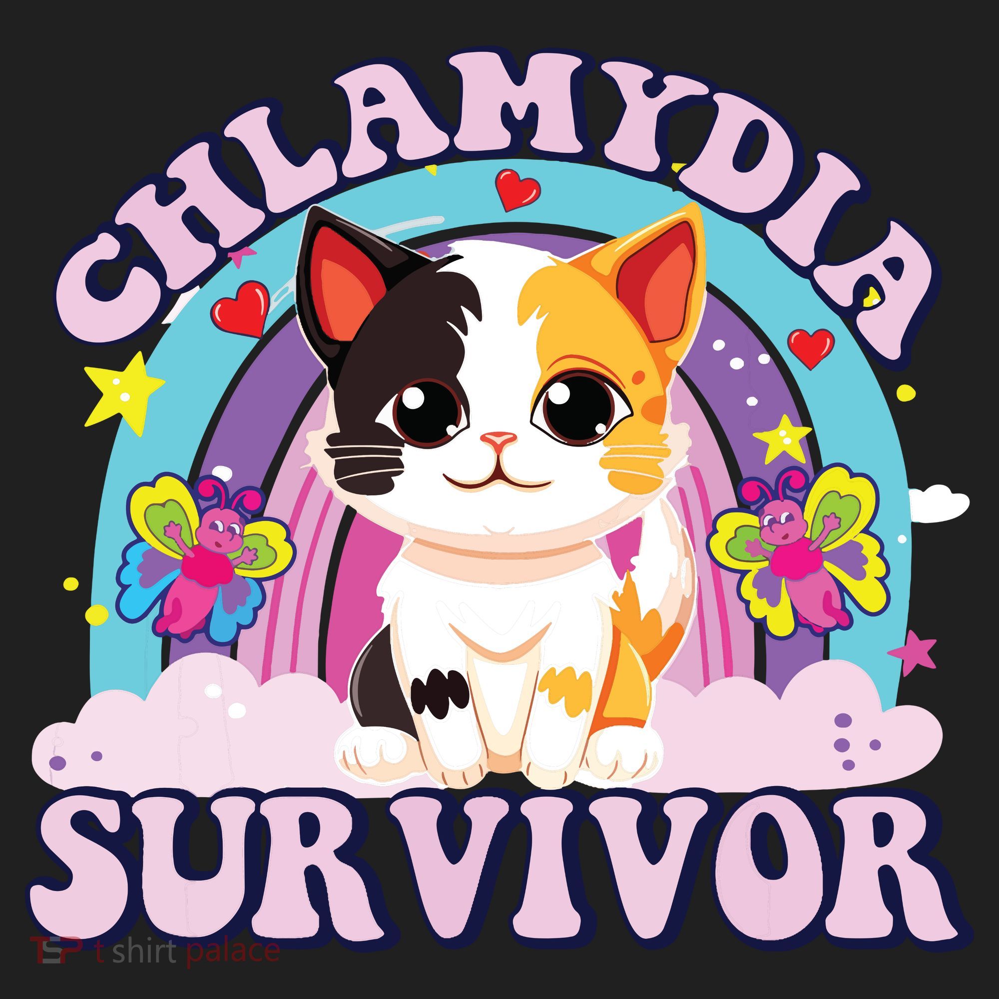 Chlamydia Survivor Cat Meme Funny Five-Panel Snapback Cap