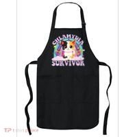 Chlamydia Survivor Cat Meme Funny Apron thumb 0