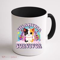 Chlamydia Survivor Cat Meme Funny Coffee Mug thumb 1