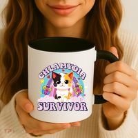 Chlamydia Survivor Cat Meme Funny Coffee Mug thumb 3
