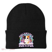 Chlamydia Survivor Cat Meme Funny Beanie thumb 0