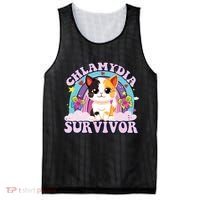 Chlamydia Survivor Cat Meme Funny Mesh Reversible Basketball Jersey Tank thumb 0