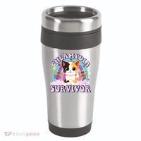 Chlamydia Survivor Cat Meme Funny 16oz Travel Tumbler thumb 0