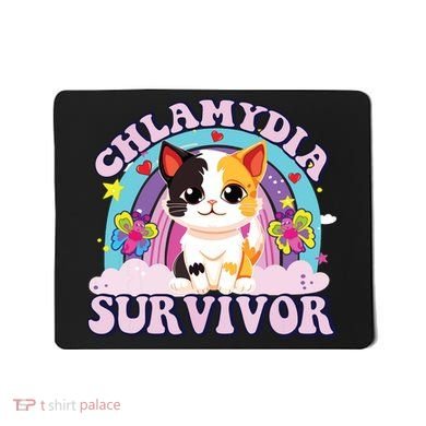 Chlamydia Survivor Cat Meme Funny Mousepad