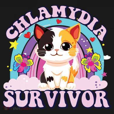 Chlamydia Survivor Cat Meme Funny Pom Pom 12in Knit Beanie
