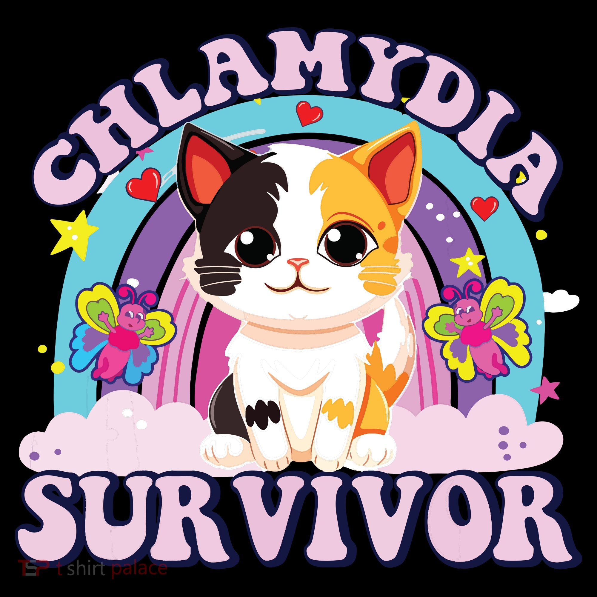 Chlamydia Survivor Cat Meme Funny Women's T-Shirt