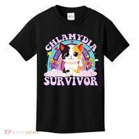 Chlamydia Survivor Cat Meme Funny Kids T-Shirt thumb 0