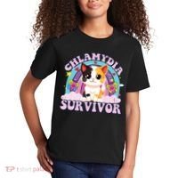 Chlamydia Survivor Cat Meme Funny Kids T-Shirt thumb 2