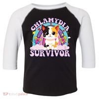 Chlamydia Survivor Cat Meme Funny Toddler Fine Jersey T-Shirt thumb 0