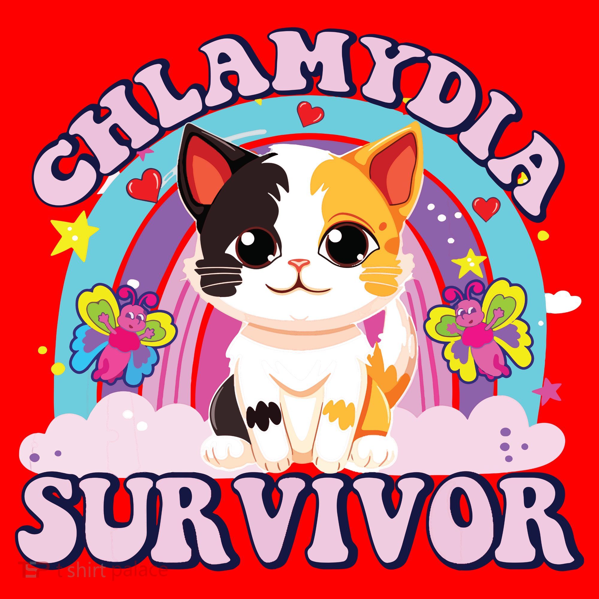 Chlamydia Survivor Cat Meme Funny Santa Hat