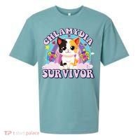 Chlamydia Survivor Cat Meme Funny Sueded Cloud Jersey T-Shirt thumb 0