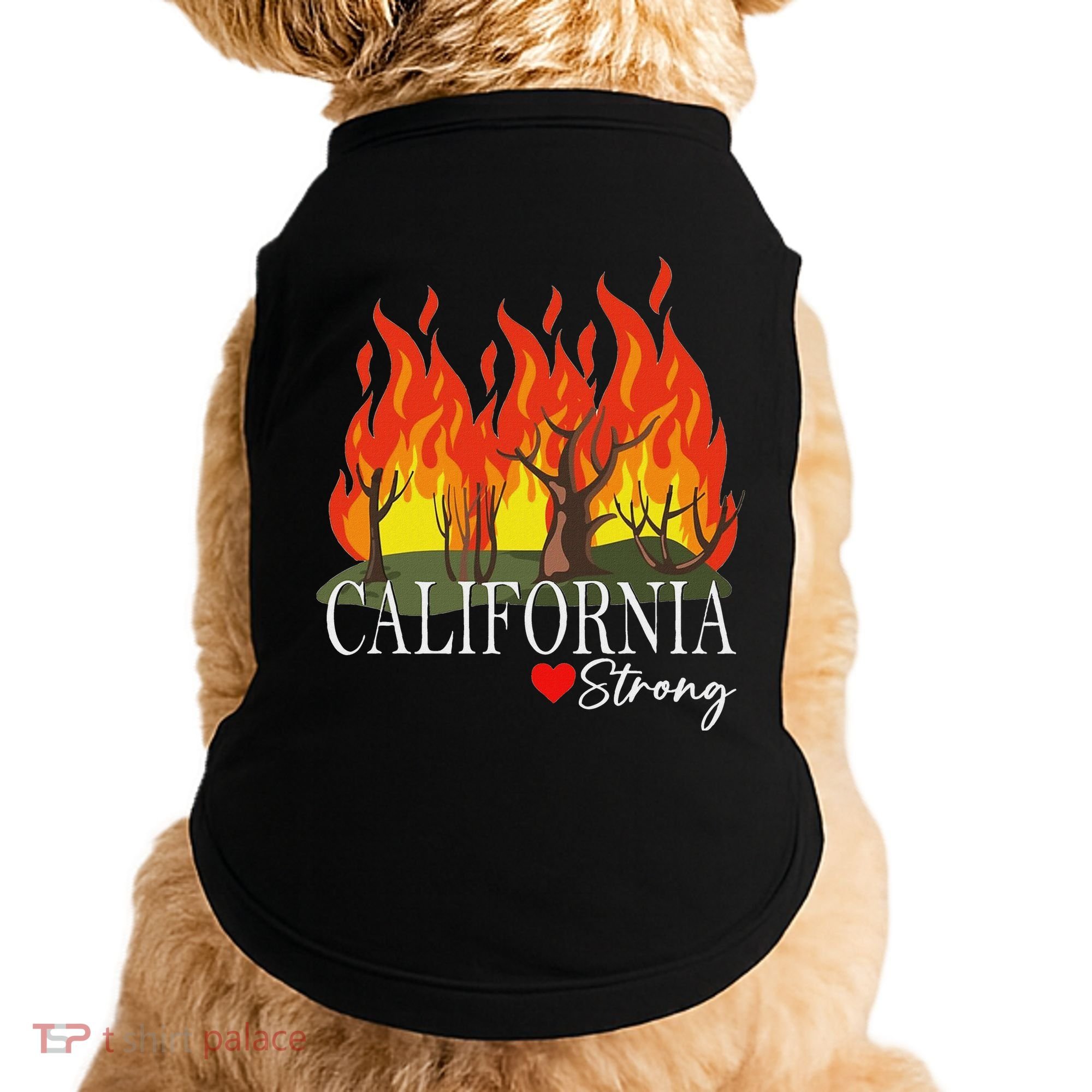 California Strong California Fire Doggie Tank