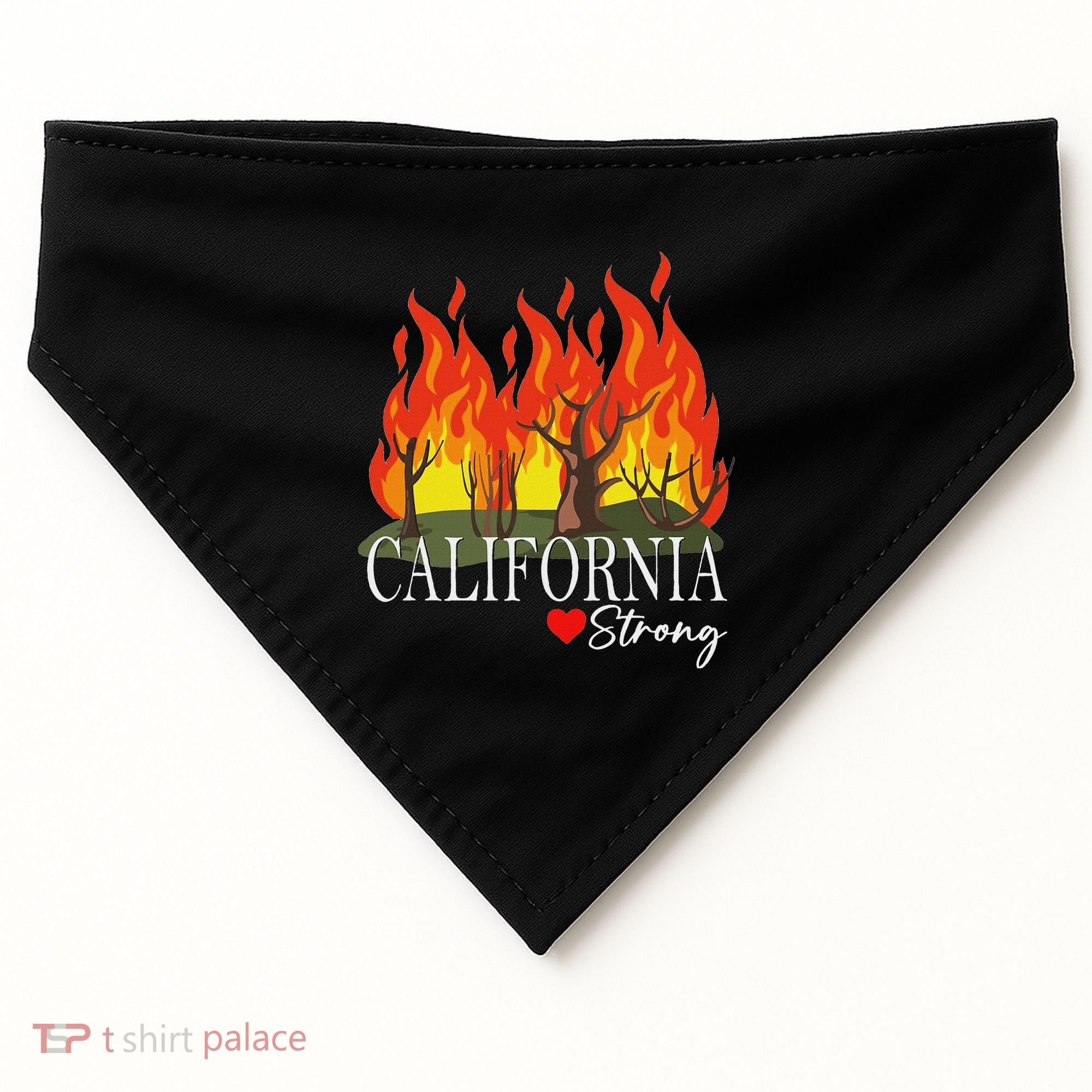 California Strong California Fire USA-Made Doggie Bandana