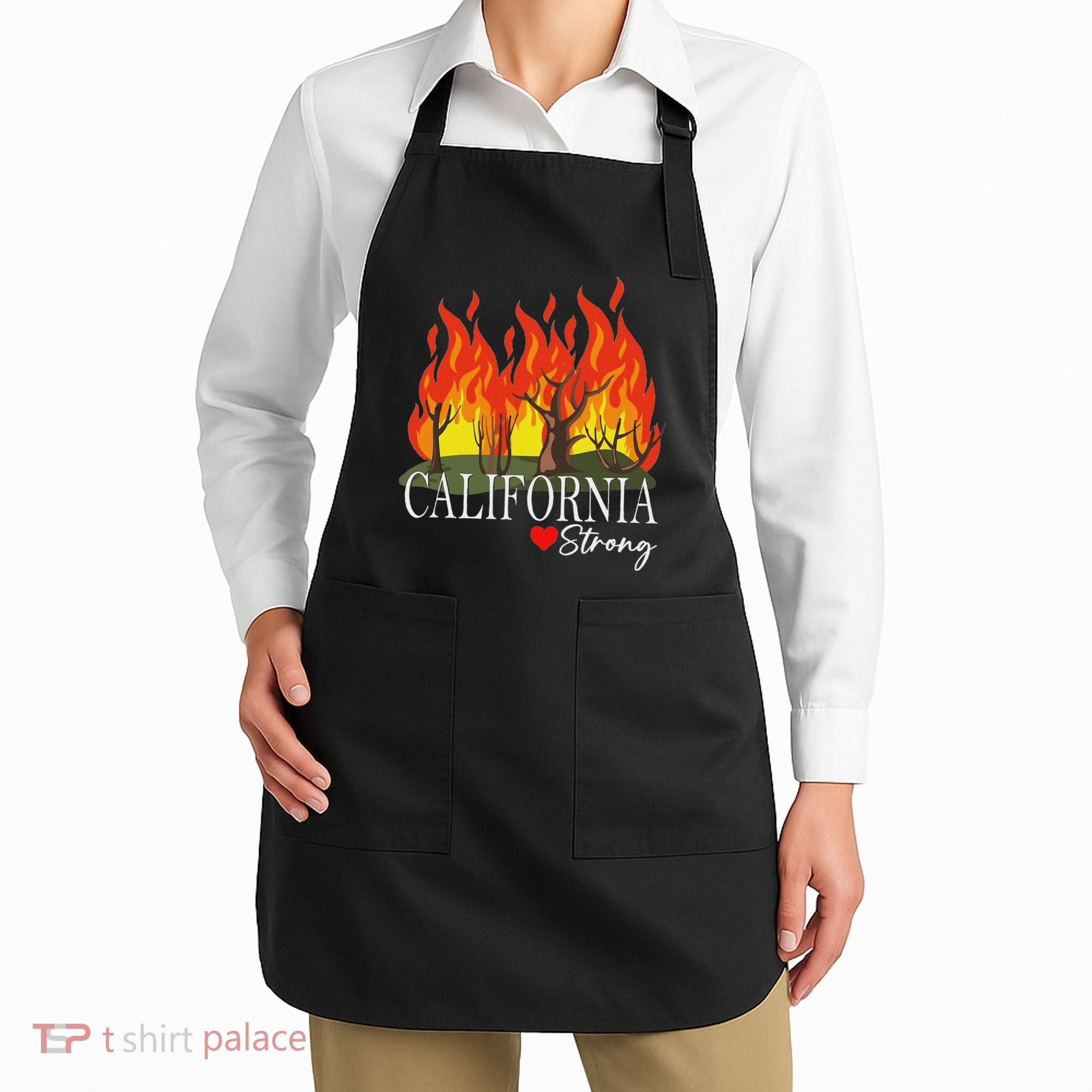 California Strong California Fire Apron