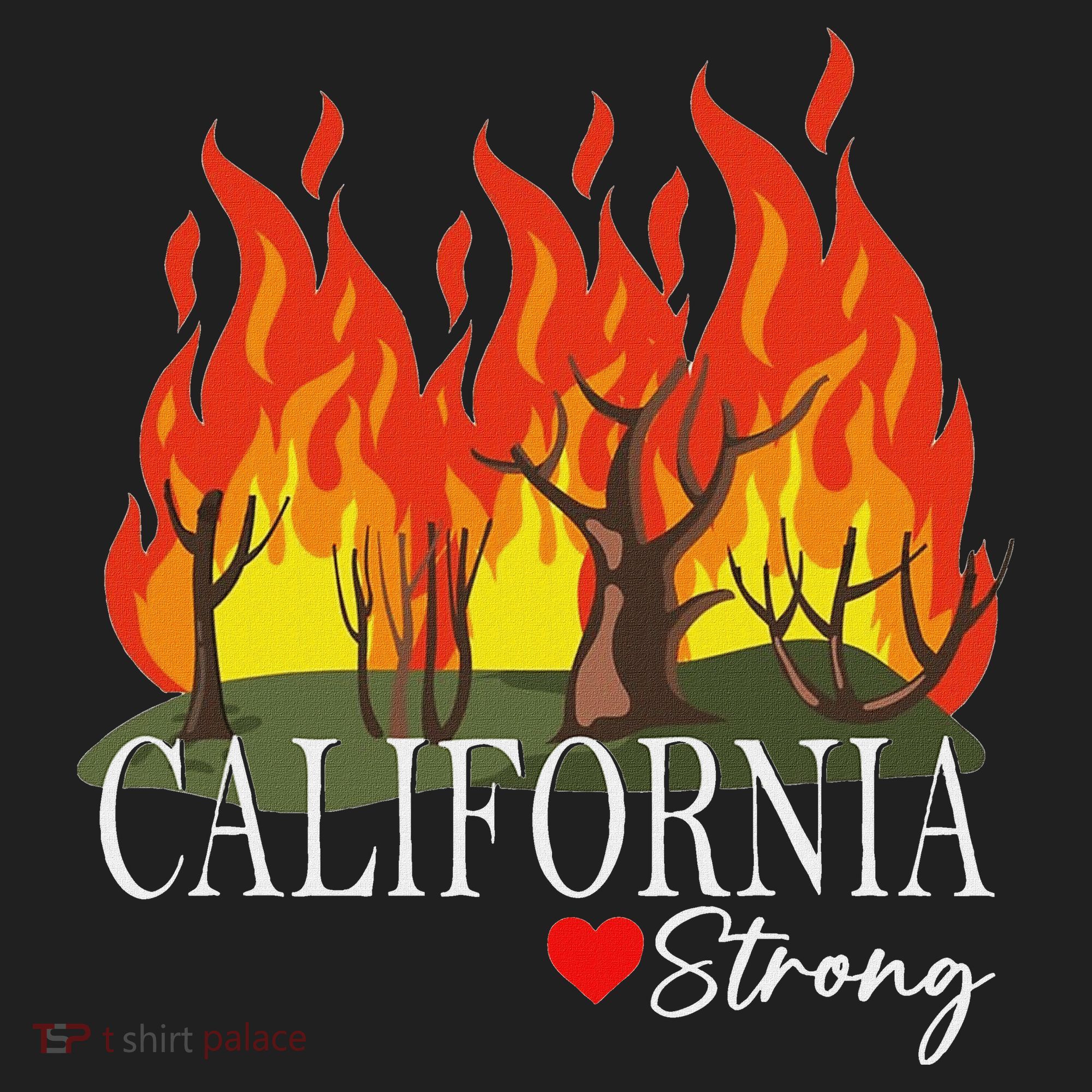 California Strong California Fire Golf Towel