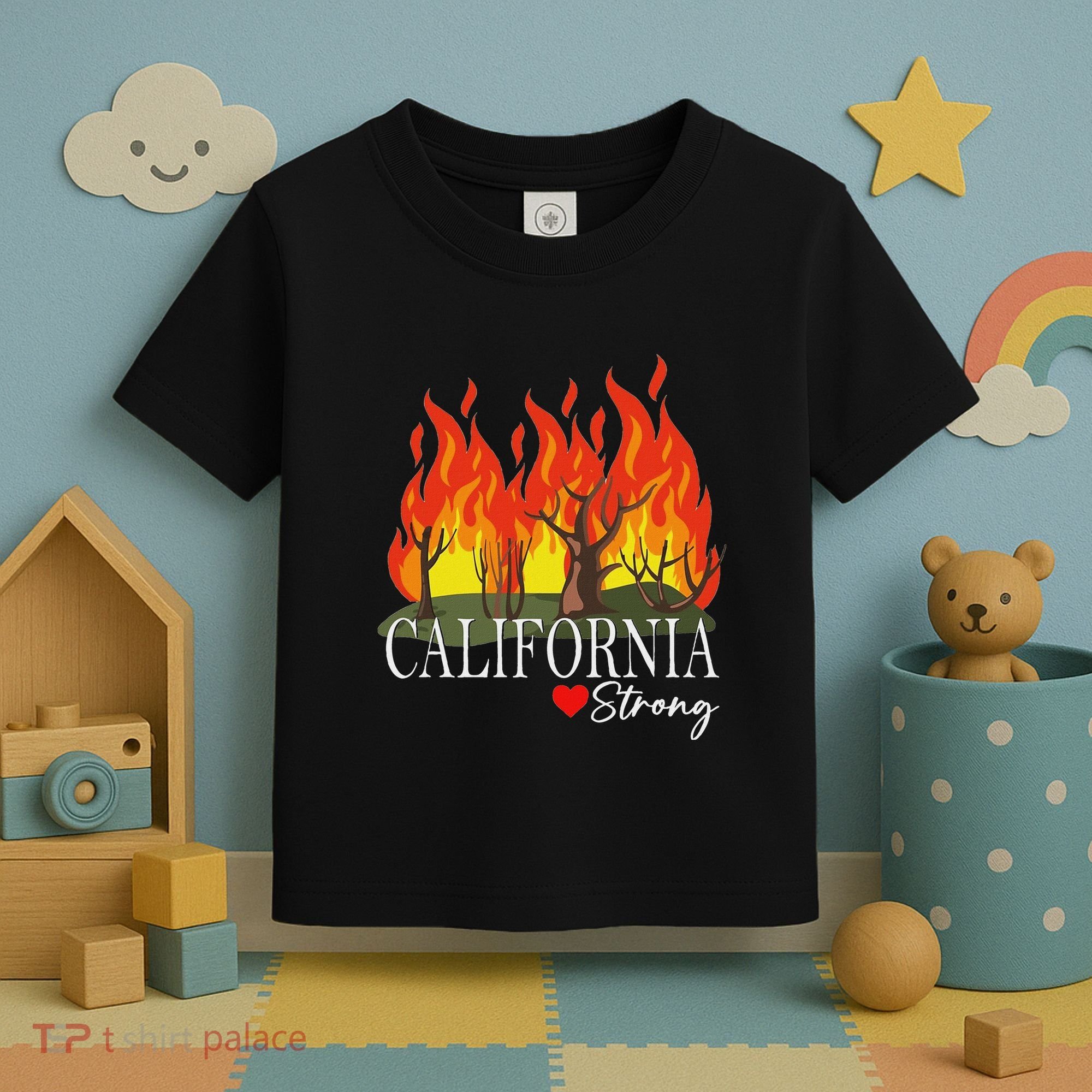 California Strong California Fire Toddler T-Shirt