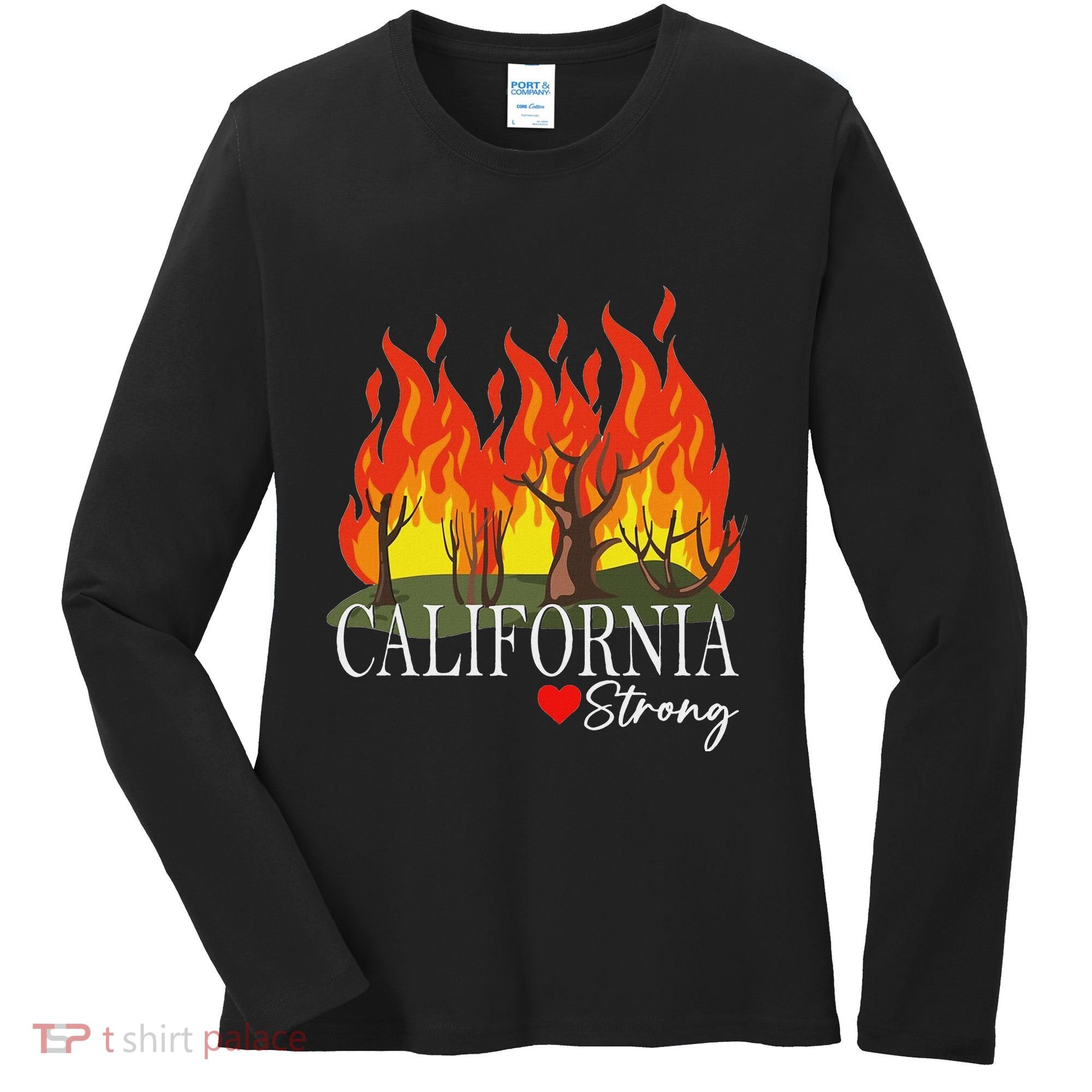 California Strong California Fire Women's Long Sleeve Shirt