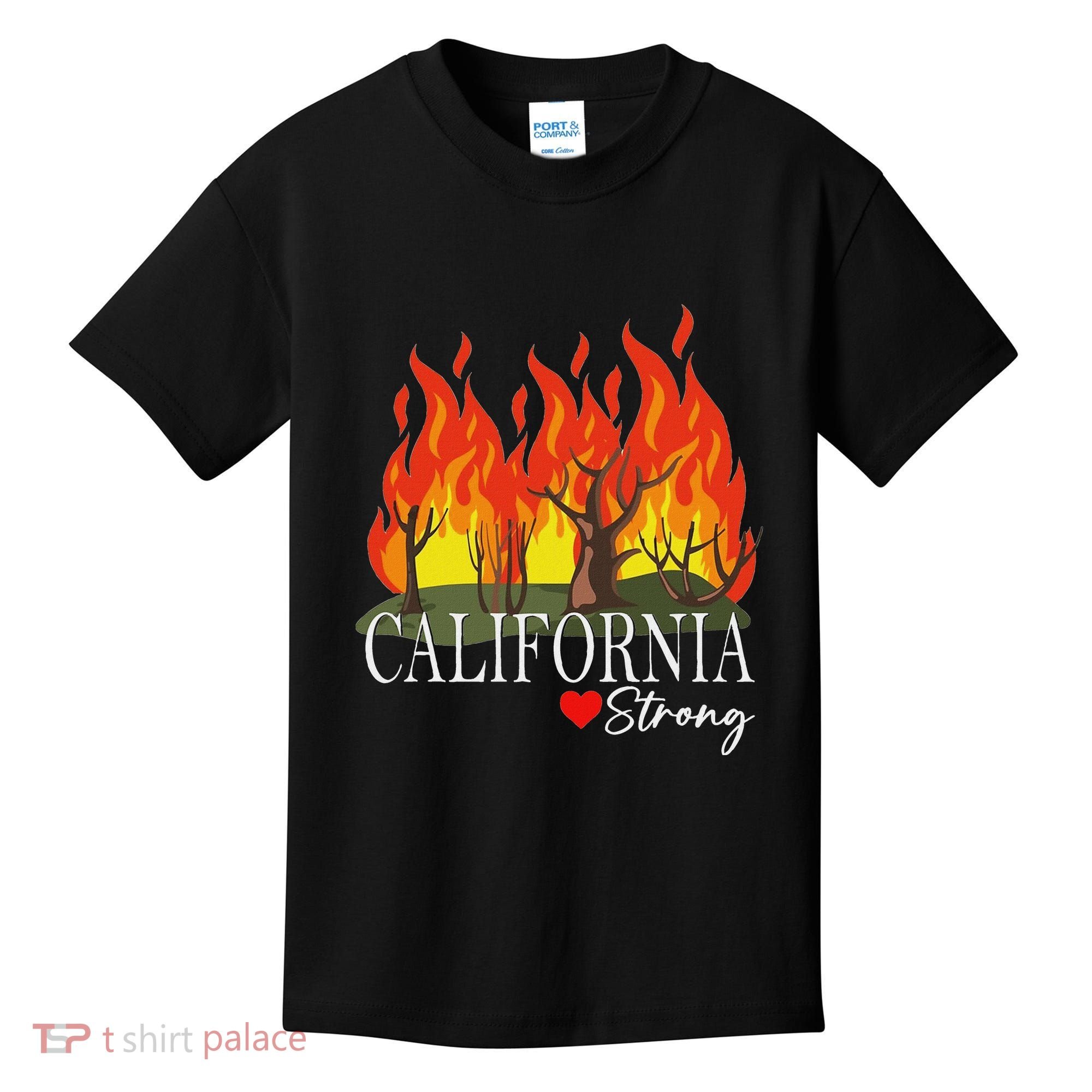 California Strong California Fire Kids T-Shirt