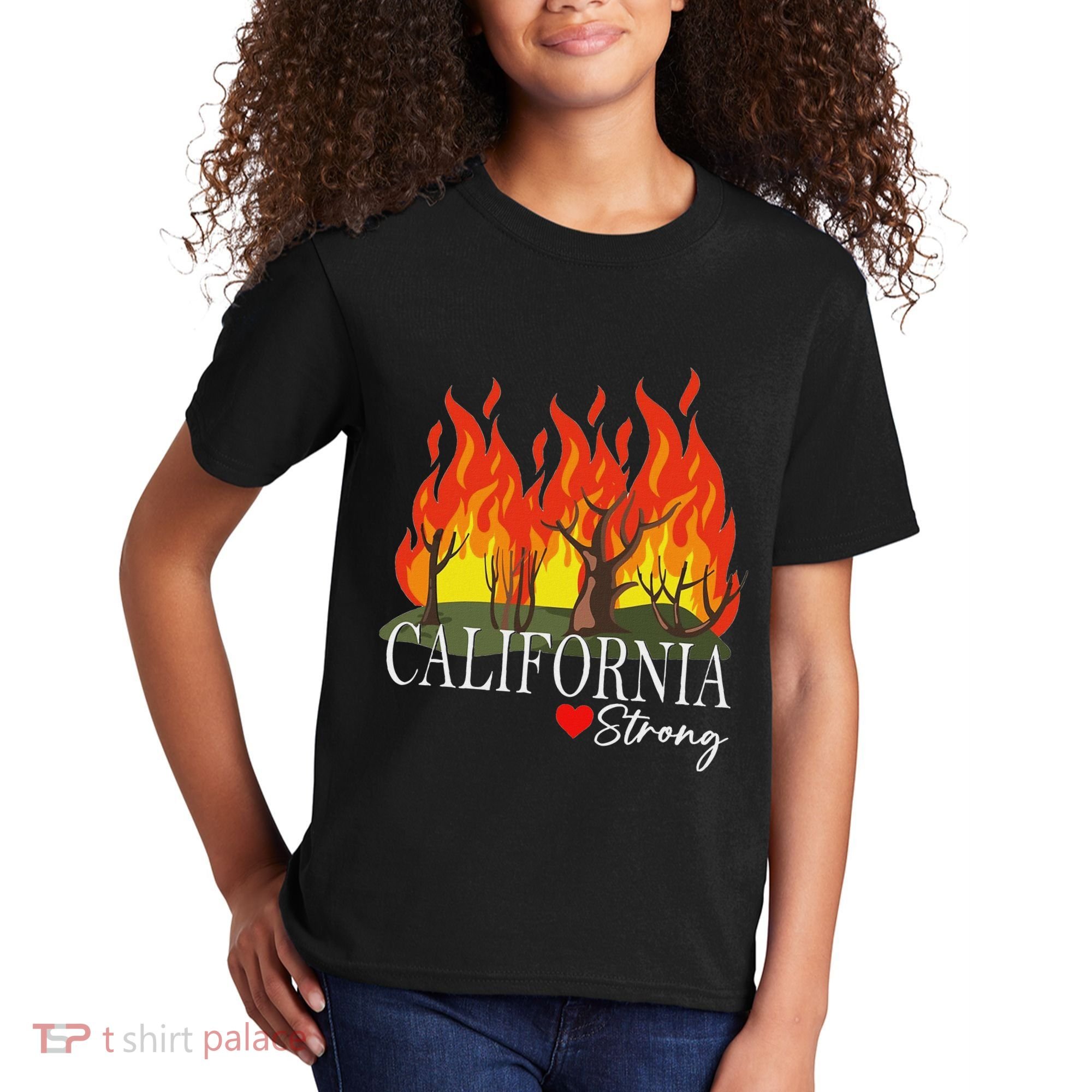 California Strong California Fire Kids T-Shirt