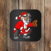 Christmas Santa Claus Baseball Catcher Xmas Coaster thumb 0