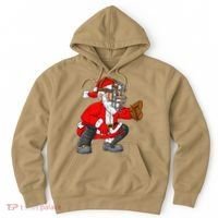 Christmas Santa Claus Baseball Catcher Xmas Hoodie thumb 0