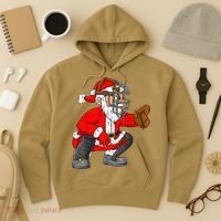 Christmas Santa Claus Baseball Catcher Xmas Hoodie thumb 3