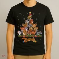 Cute Squirrel Christmas Tree Gift Decor Xmas Tree TShirt T-Shirt thumb 3