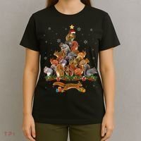 Cute Squirrel Christmas Tree Gift Decor Xmas Tree TShirt T-Shirt thumb 4