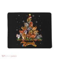 Cute Squirrel Christmas Tree Gift Decor Xmas Tree TShirt Mousepad thumb 0