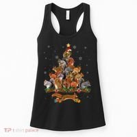 Cute Squirrel Christmas Tree Gift Decor Xmas Tree TShirt Women's Tank Top thumb 0