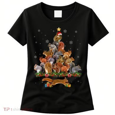 Cute Squirrel Christmas Tree Gift Decor Xmas Tree TShirt Women's T-Shirt