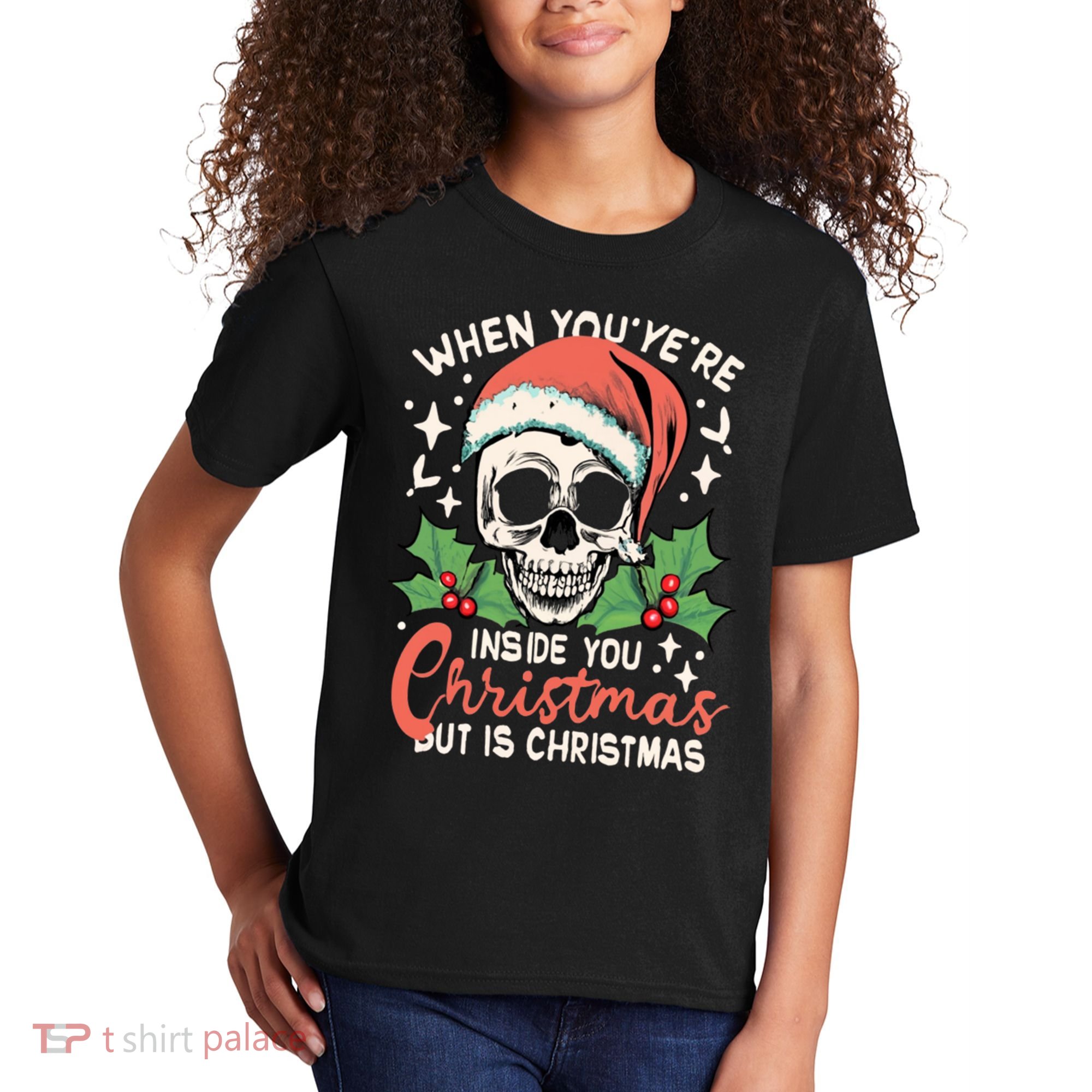 Christmas Skull Kids T-Shirt