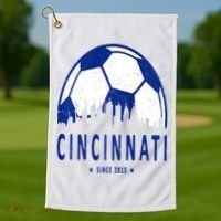 Cincinnati Soccer Golf Towel thumb 1