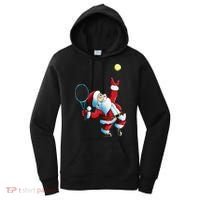 Christmas Santa Claus Tennis Game Tennis Racket Women's Hoodie thumb 0